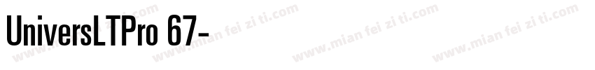 UniversLTPro 67字体转换
